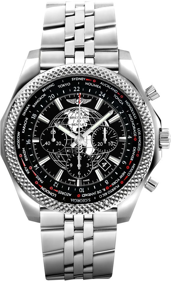 Breitling Bentley  Black Dial 49 mm Automatic Watch For Men - 1