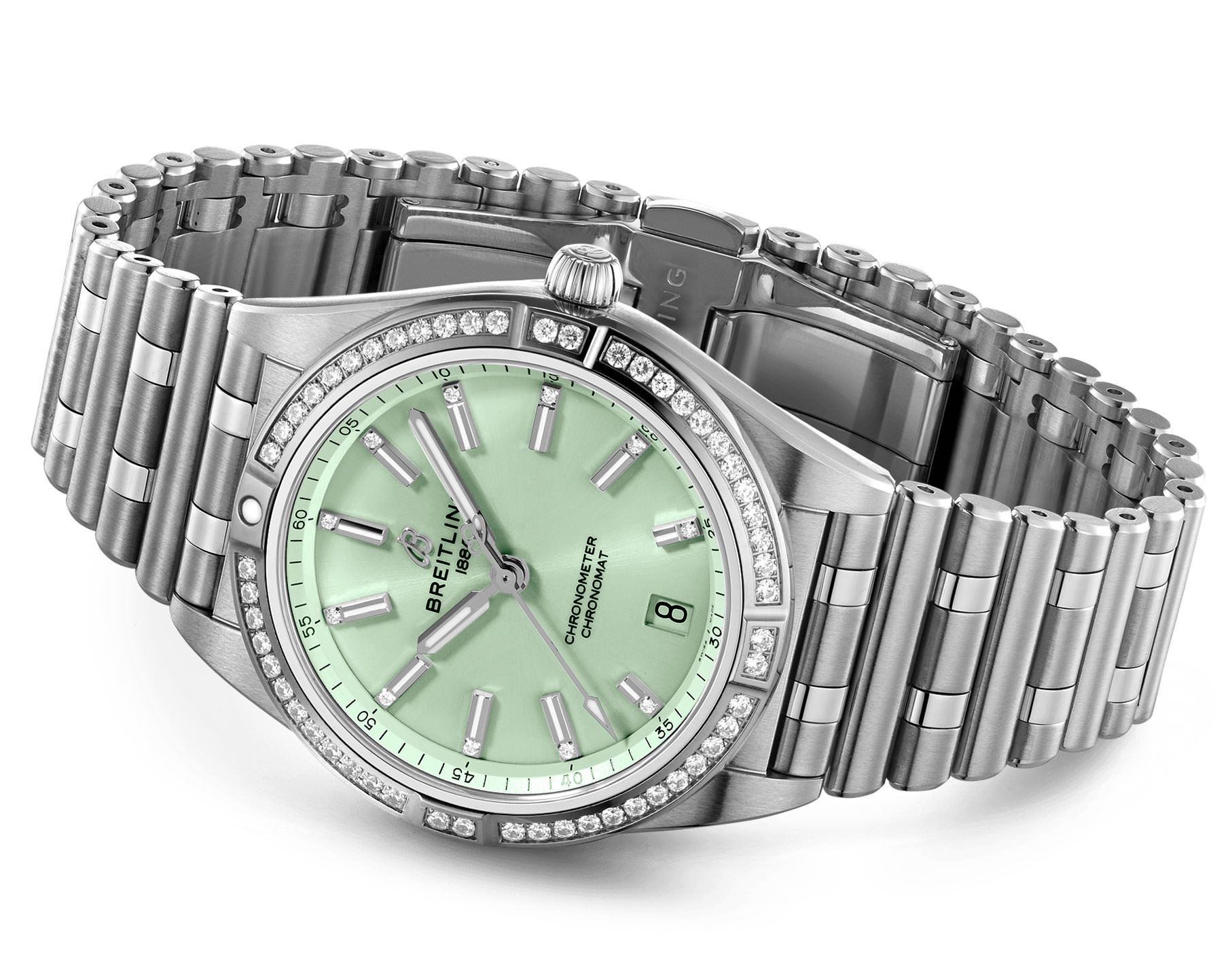 Breitling Chronomat  Green Dial 36 mm Automatic Watch For Women - 3
