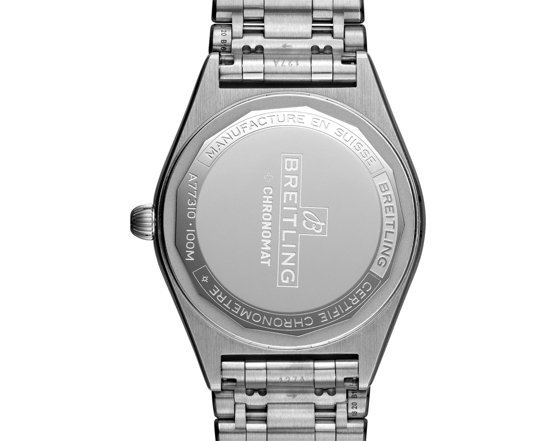 Breitling Chronomat  Pink Dial 32 mm Quartz Watch For Women - 3