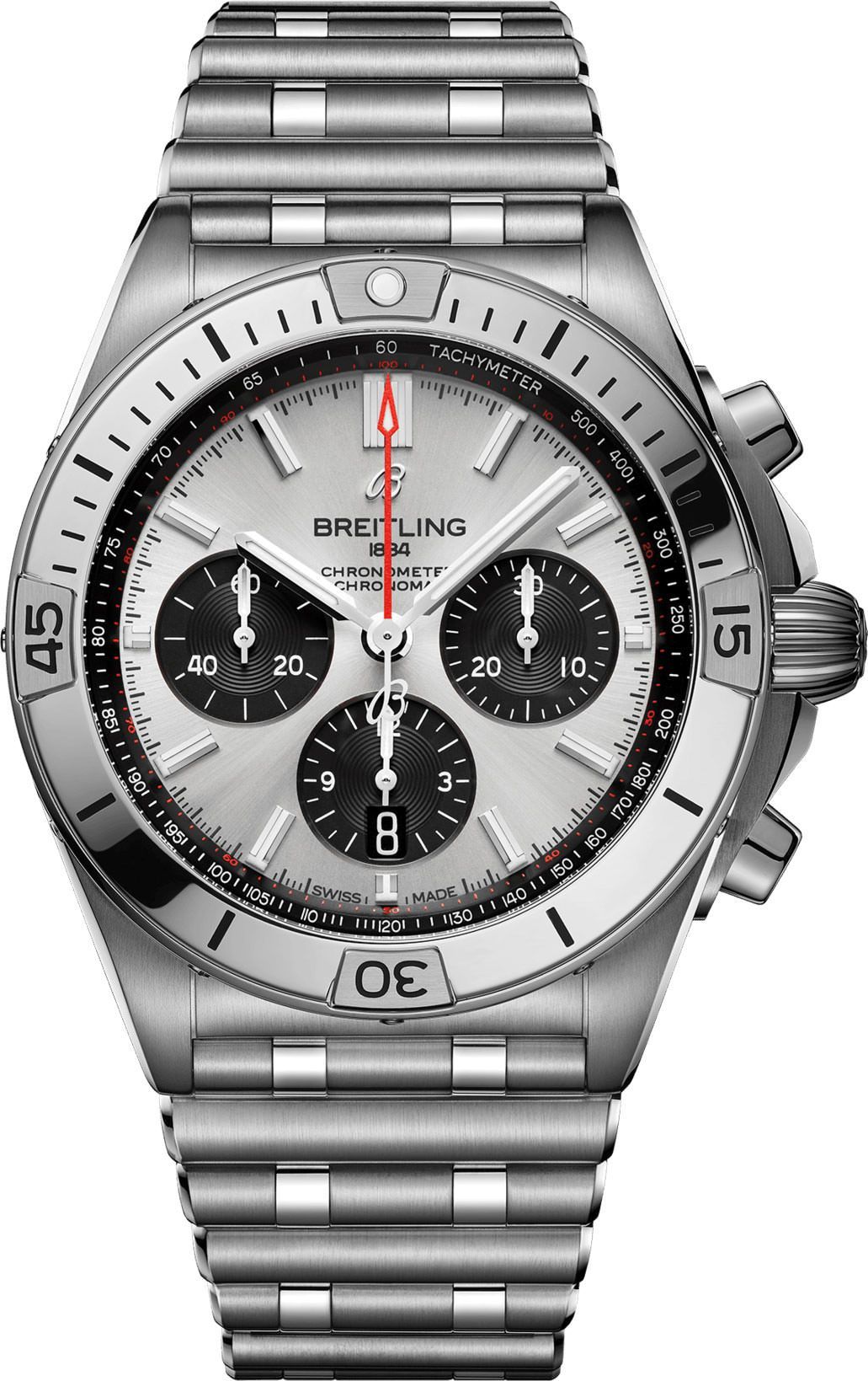 Breitling  42 mm Watch in Multicolor Dial For Men - 1