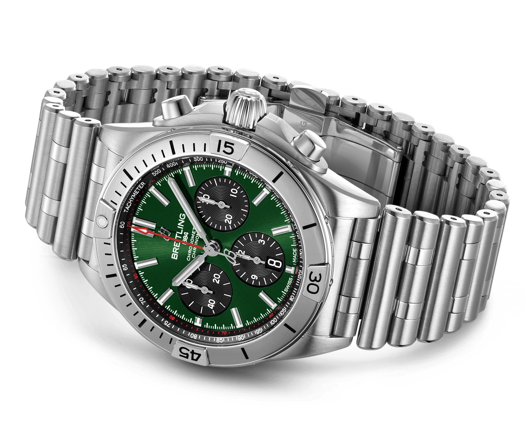 Breitling Chronomat  Green Dial 42 mm Automatic Watch For Men - 3