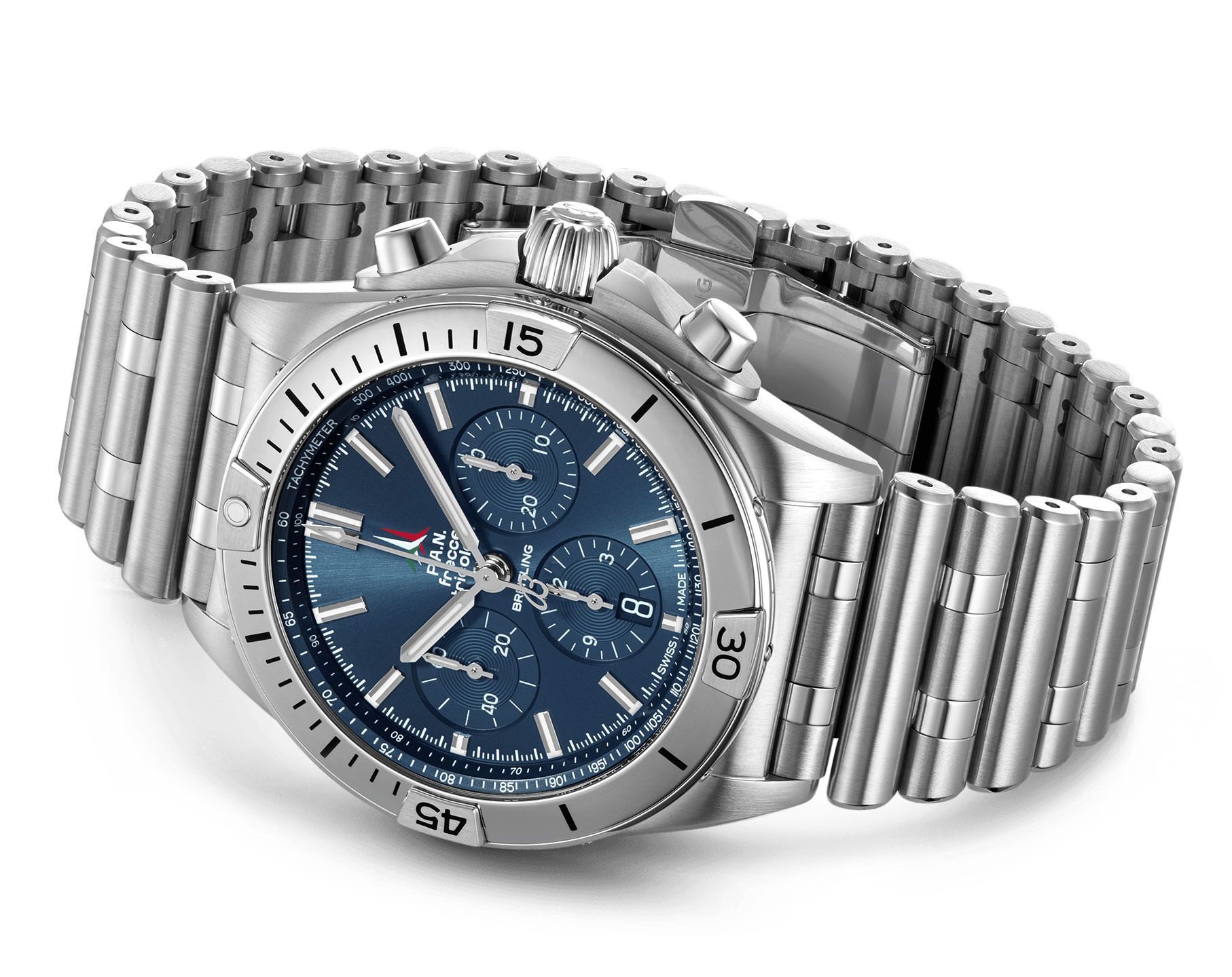 Breitling  42 mm Watch in Blue Dial For Men - 3