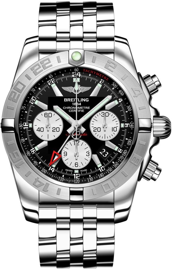 Breitling Chronomat Chronomat 44 GMT Black Dial 44 mm Automatic Watch For Men - 1