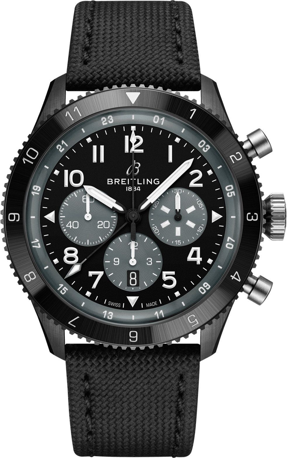 Breitling Classic AVI  Black Dial 46 mm Automatic Watch For Men - 1