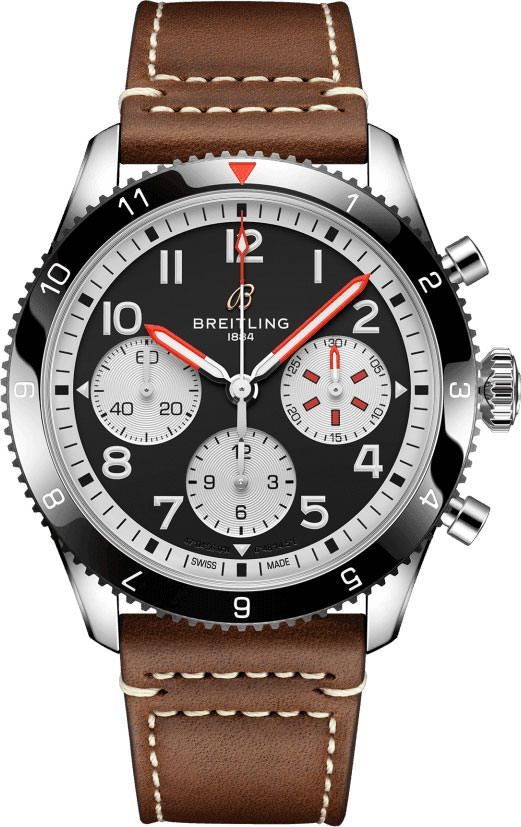 Breitling Classic AVI  Black Dial 42 mm Automatic Watch For Men - 1