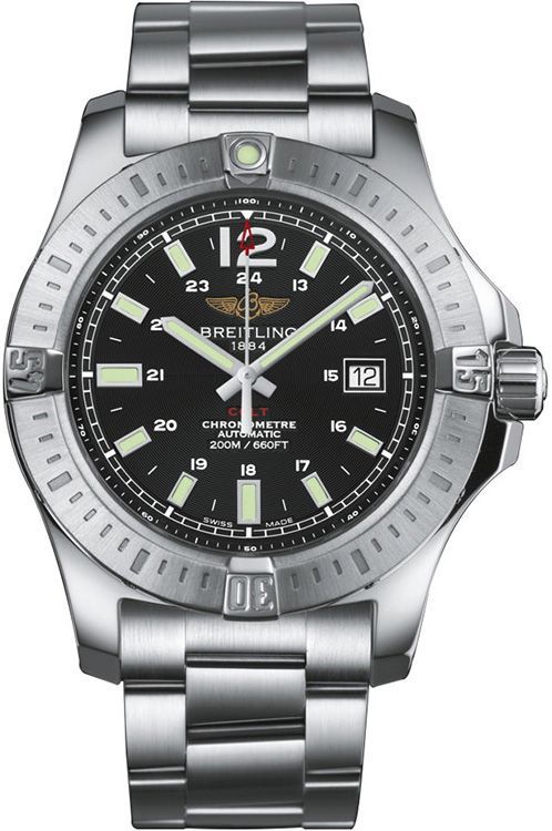 Breitling Colt Automatic 44 mm Watch in Black Dial