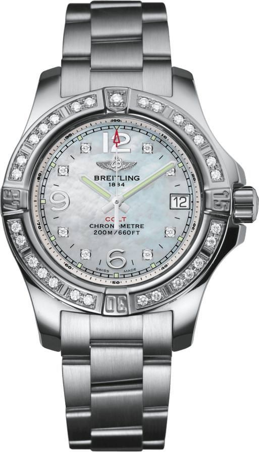Breitling Colt Lady MOP Dial 33 mm Quartz Watch For Women - 1