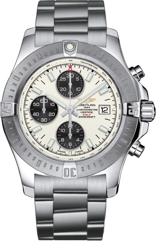 Breitling Colt Colt Chronograph Automatic Silver Dial 44 mm Automatic Watch For Men - 1