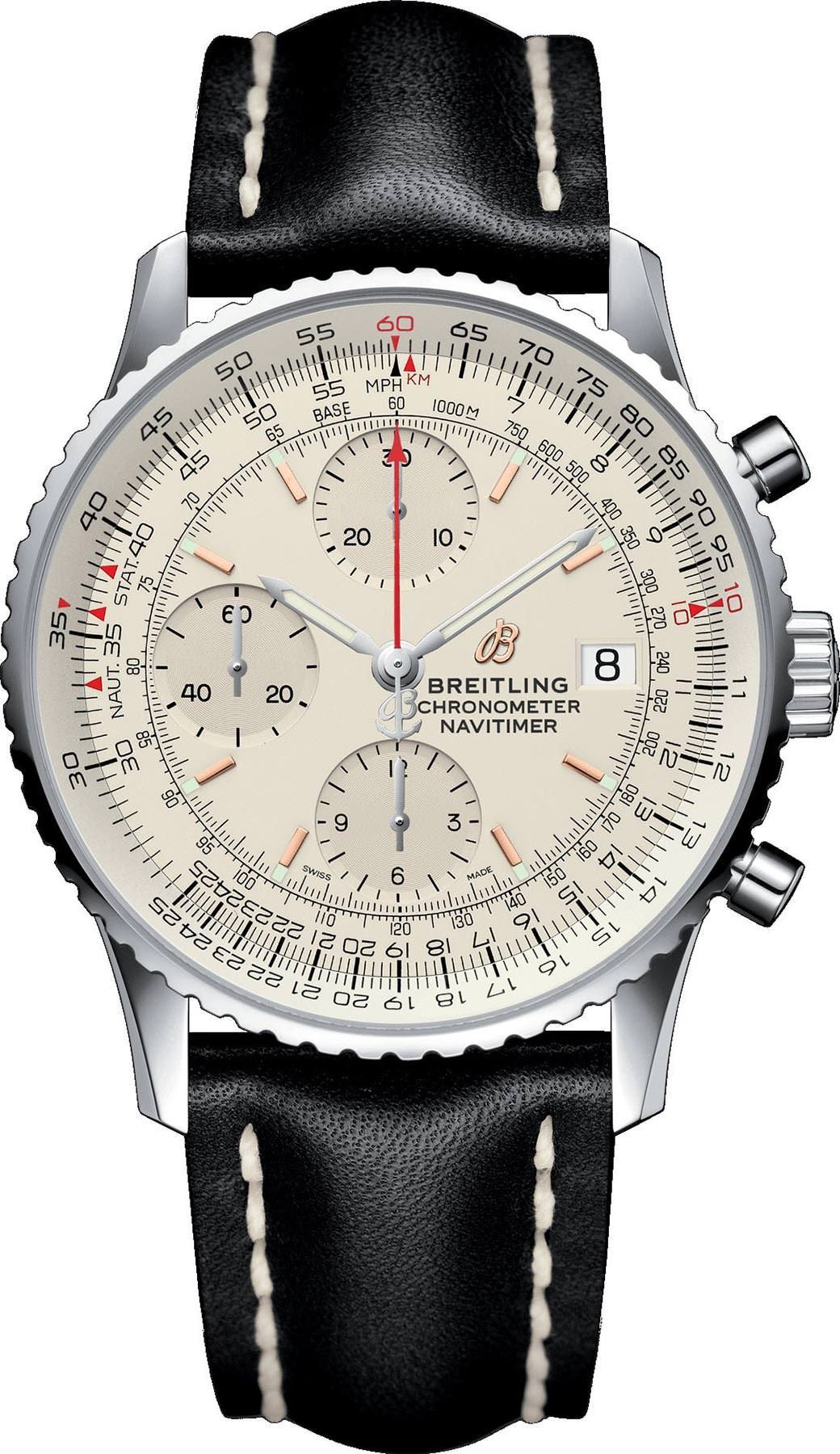 Breitling Navitimer  Silver Dial 41 mm Automatic Watch For Men - 1