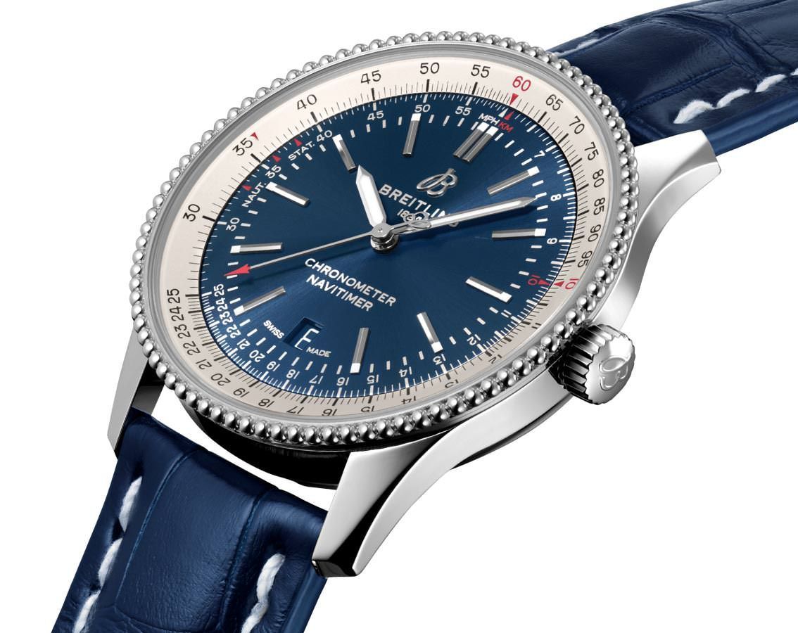 Breitling  41 mm Watch in Blue Dial For Men - 3