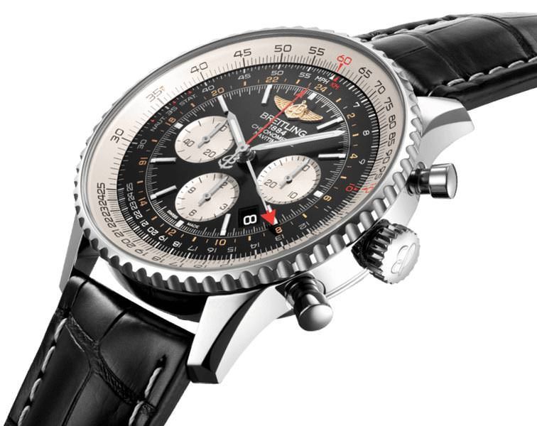 Breitling Navitimer  Black Dial 48 mm Automatic Watch For Men - 3