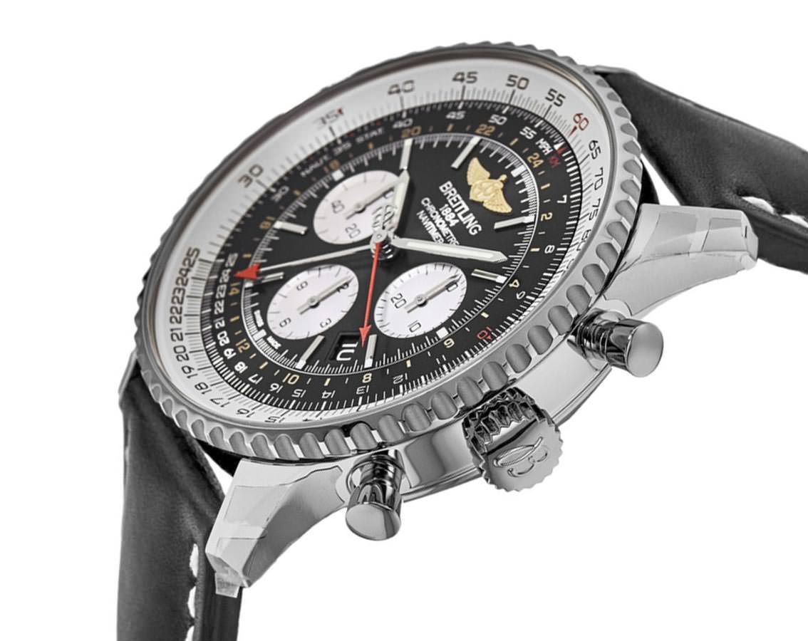 Breitling Navitimer  Black Dial 48 mm Automatic Watch For Men - 3