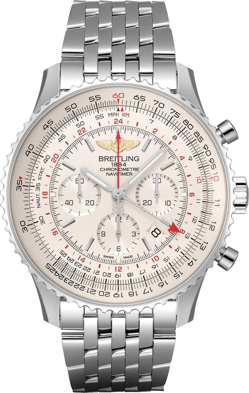 Breitling  48 mm Watch in Silver Dial For Men - 1