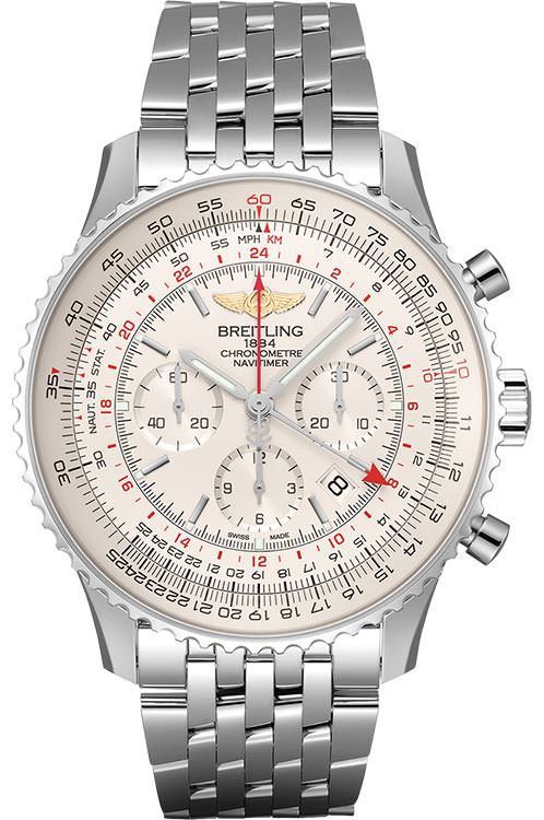 Breitling Navitimer 48 mm Watch in Silver Dial