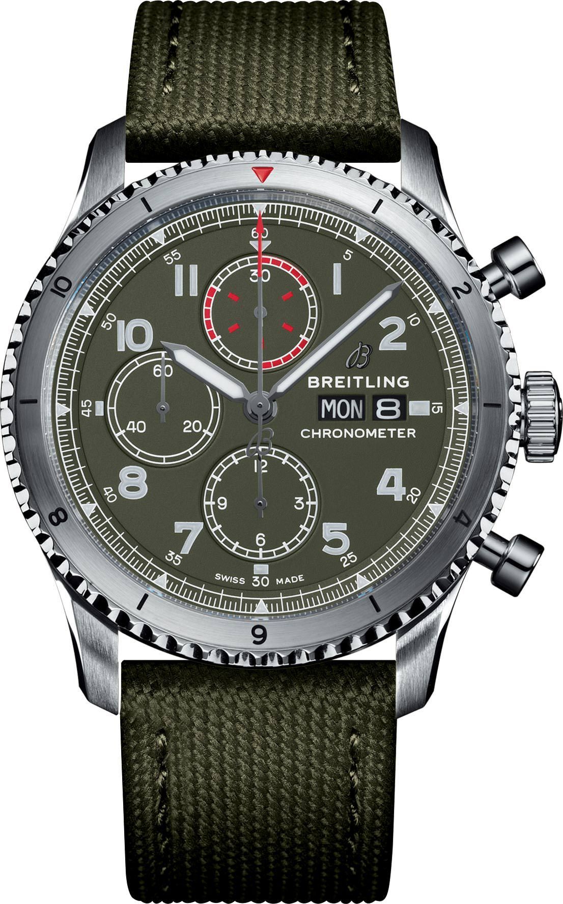 Breitling Classic AVI  Green Dial 43 mm Automatic Watch For Men - 1