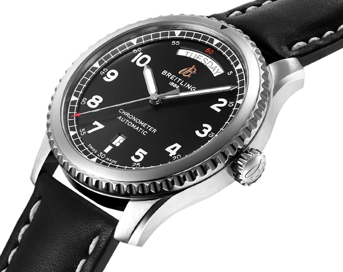 Breitling  41 mm Watch in Black Dial For Men - 3