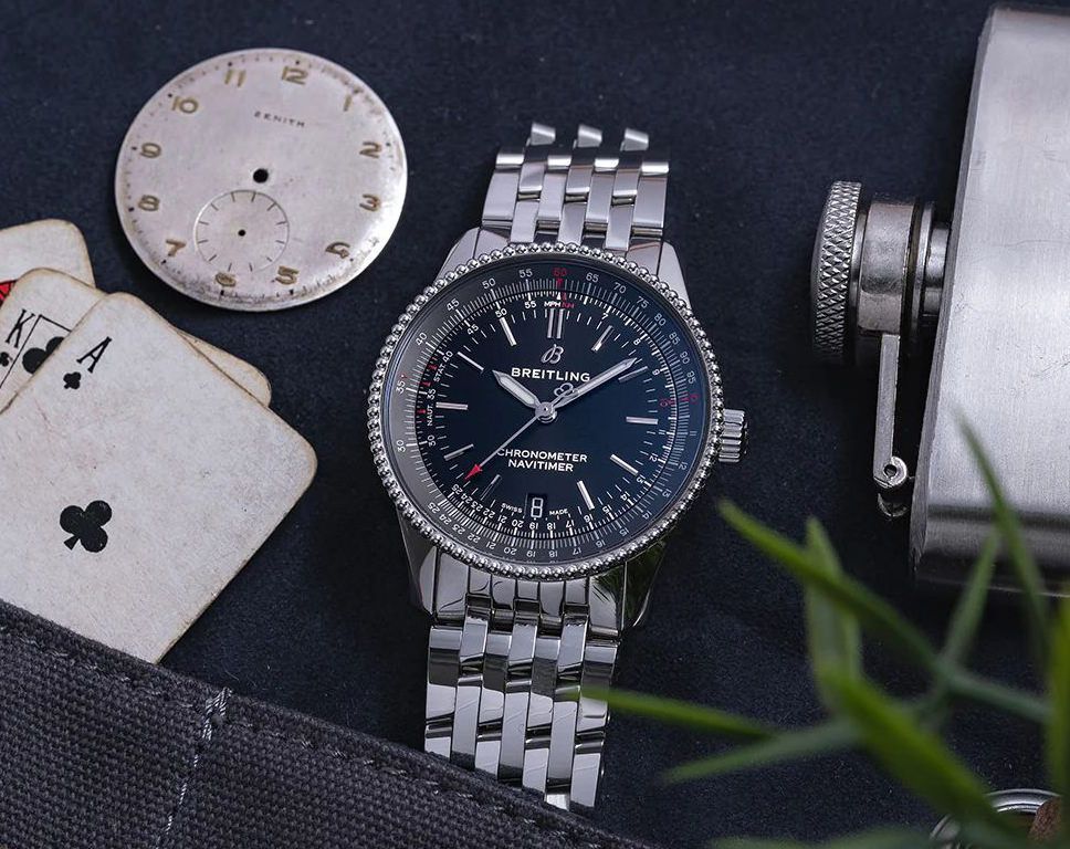 Breitling Navitimer  Black Dial 41 mm Automatic Watch For Men - 5