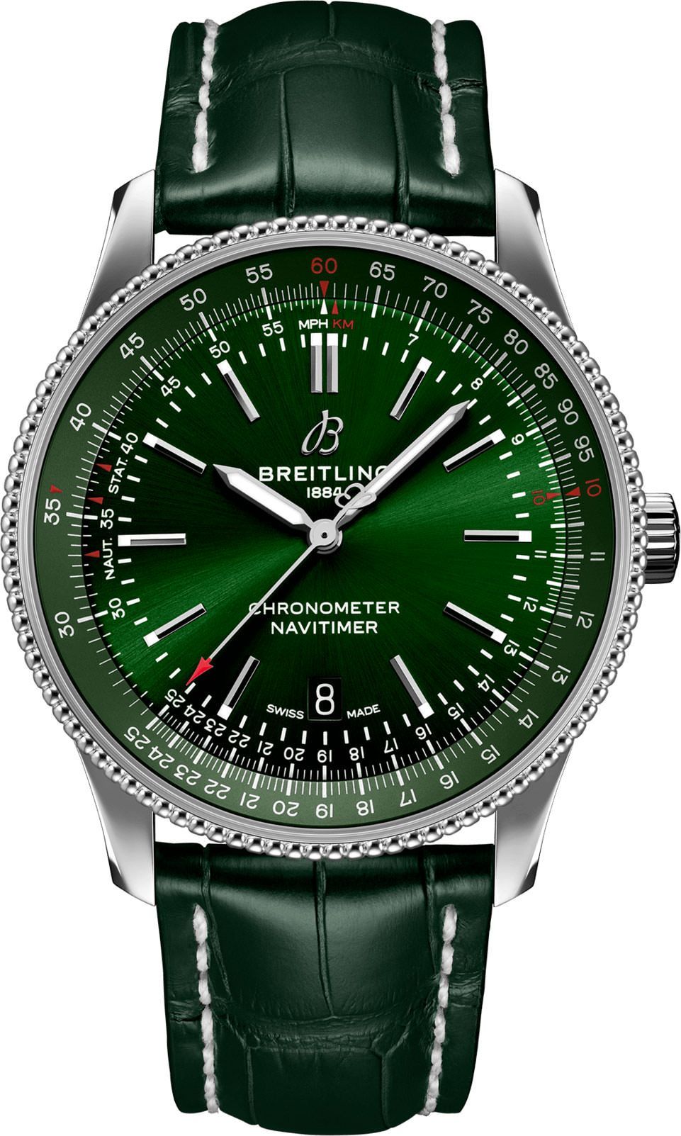 Breitling Navitimer  Green Dial 41 mm Automatic Watch For Men - 1