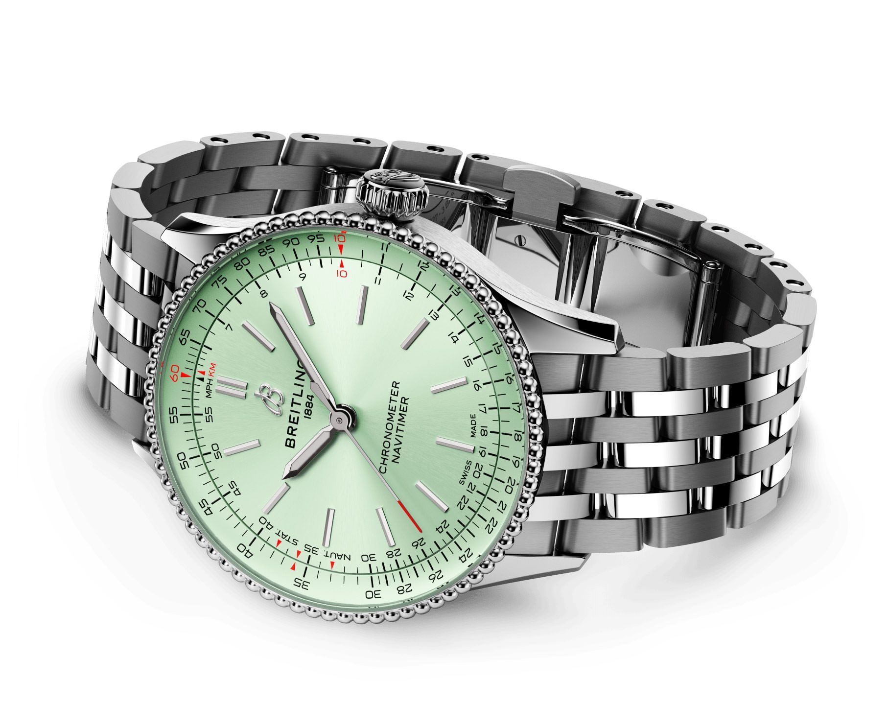 Breitling Navitimer  Green Dial 36 mm Automatic Watch For Women - 5