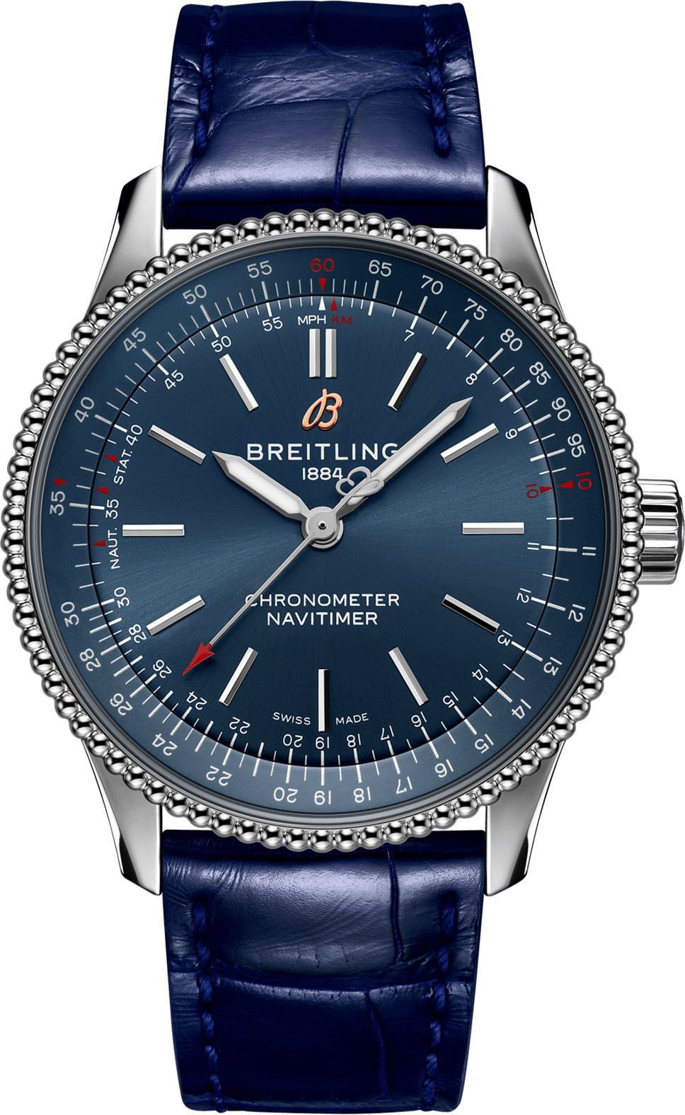 Breitling  35 mm Watch in Blue Dial For Women - 1