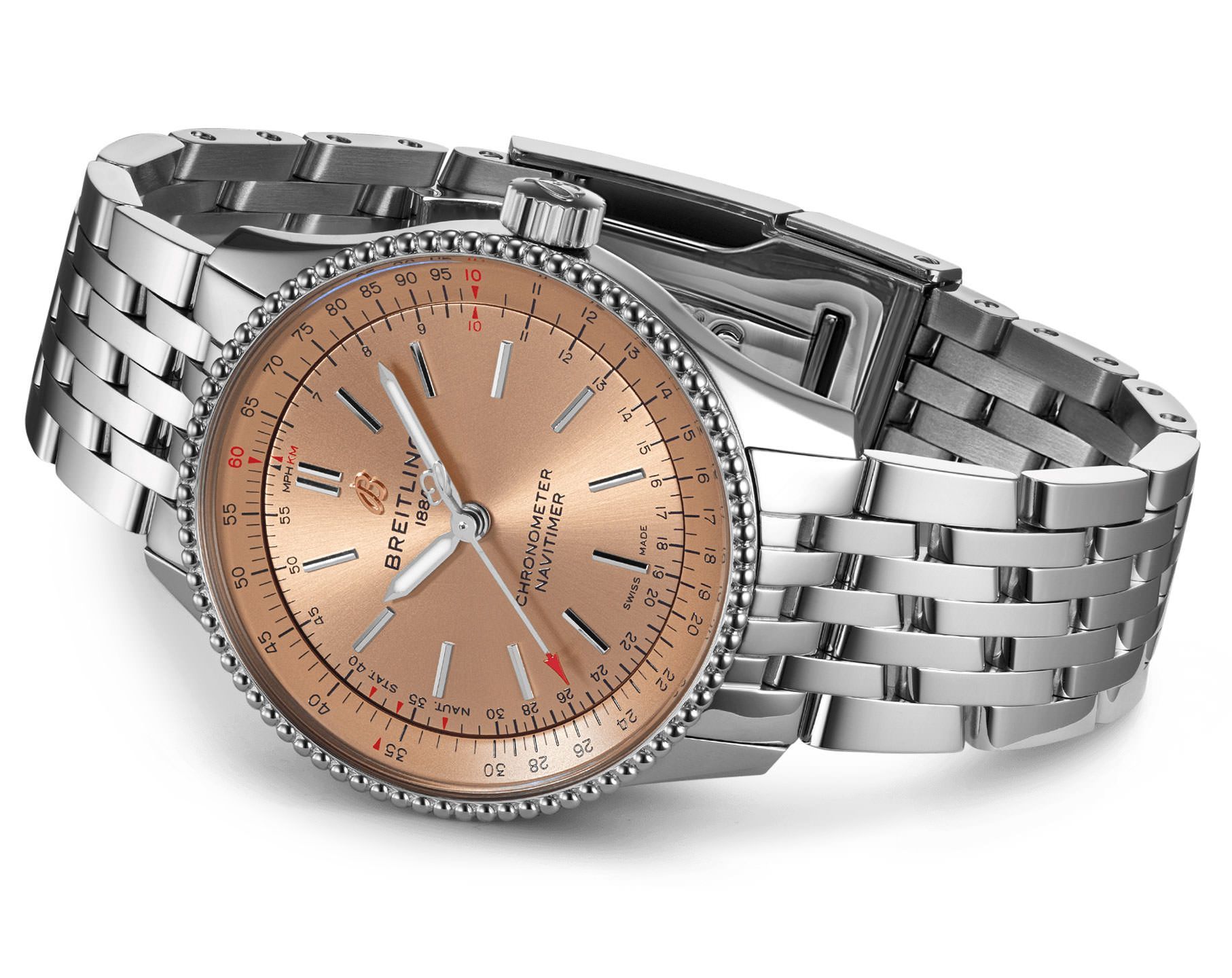Breitling  35 mm Watch in Copper Dial For Women - 5