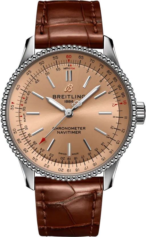 Breitling  35 mm Watch in Copper Dial For Women - 1