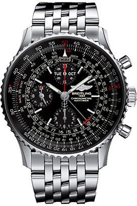 Breitling  46 mm Watch in Black Dial For Men - 1