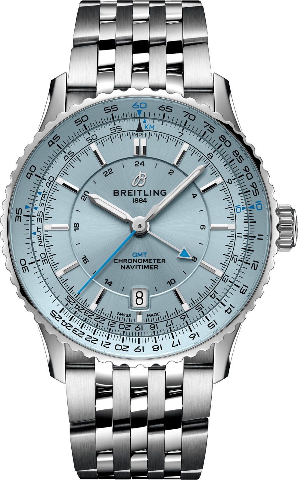 Breitling Navitimer  Blue Dial 41 mm Automatic Watch For Men - 1