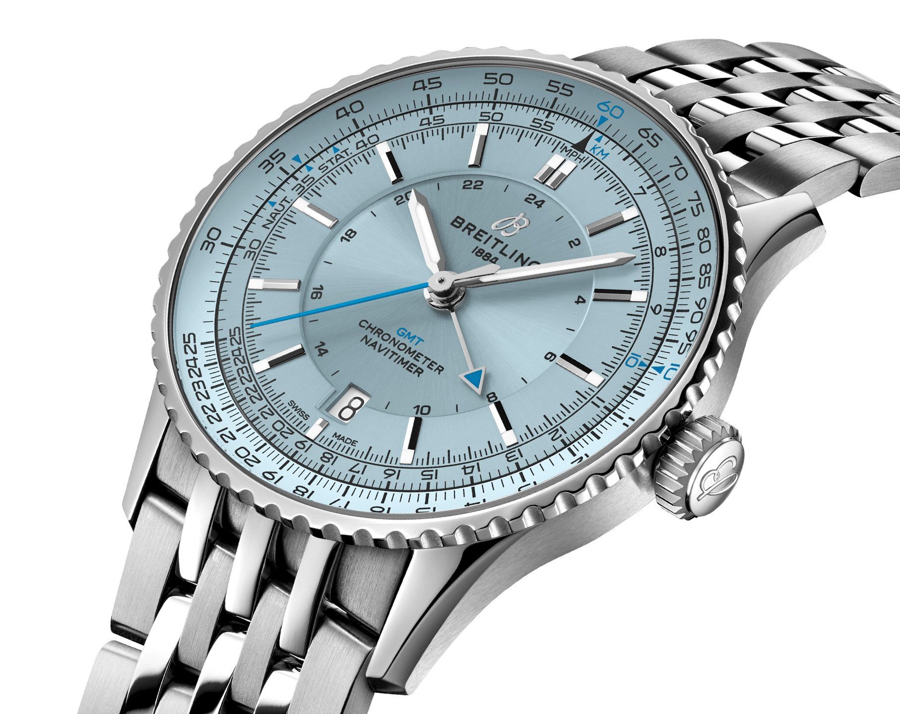 Breitling Navitimer  Blue Dial 41 mm Automatic Watch For Men - 4