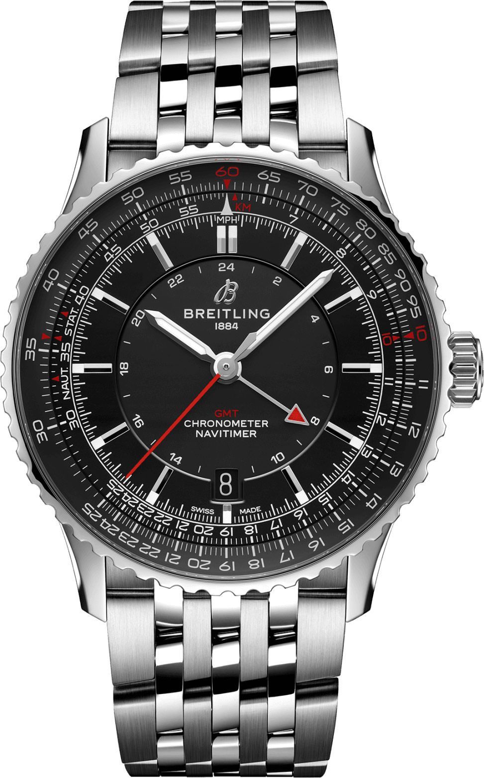 Breitling Navitimer  Black Dial 41 mm Automatic Watch For Men - 1