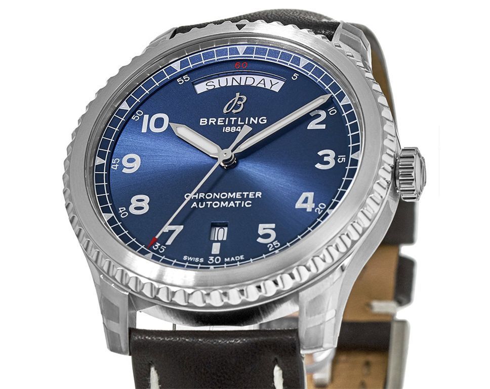 Breitling Classic AVI  Blue Dial 41 mm Automatic Watch For Men - 4