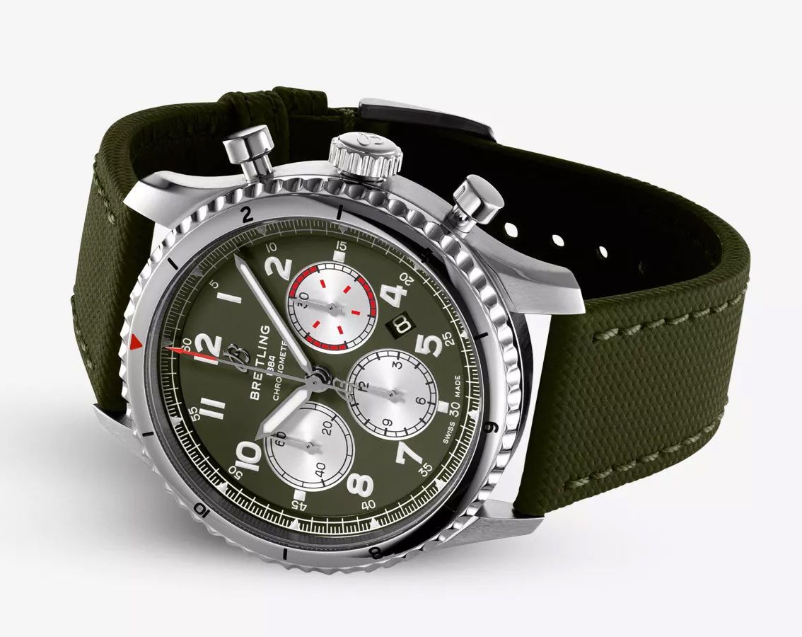 Breitling Classic AVI 43 mm Watch in Green Dial