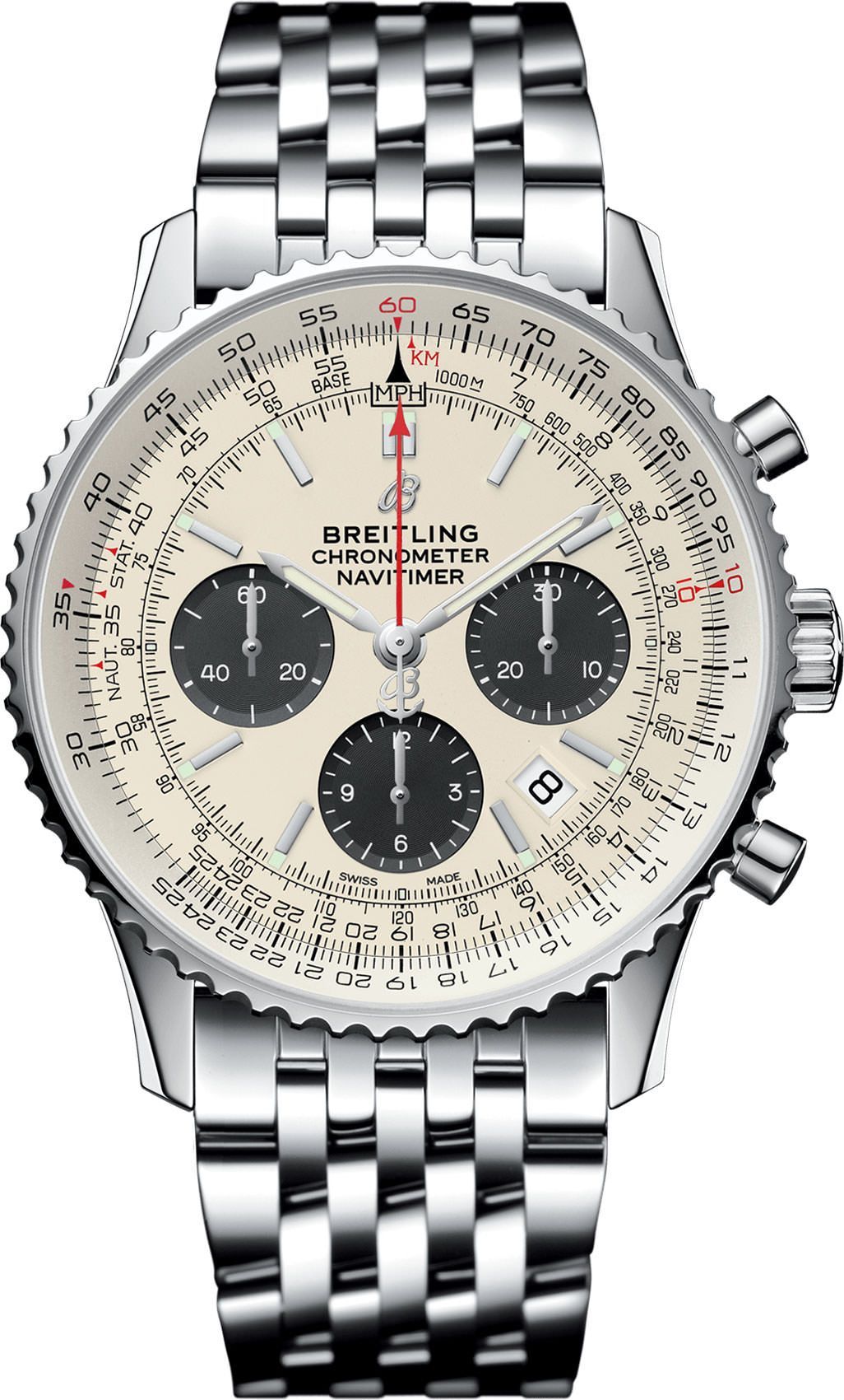 Breitling Navitimer  Ivory Dial 43 mm Automatic Watch For Men - 1