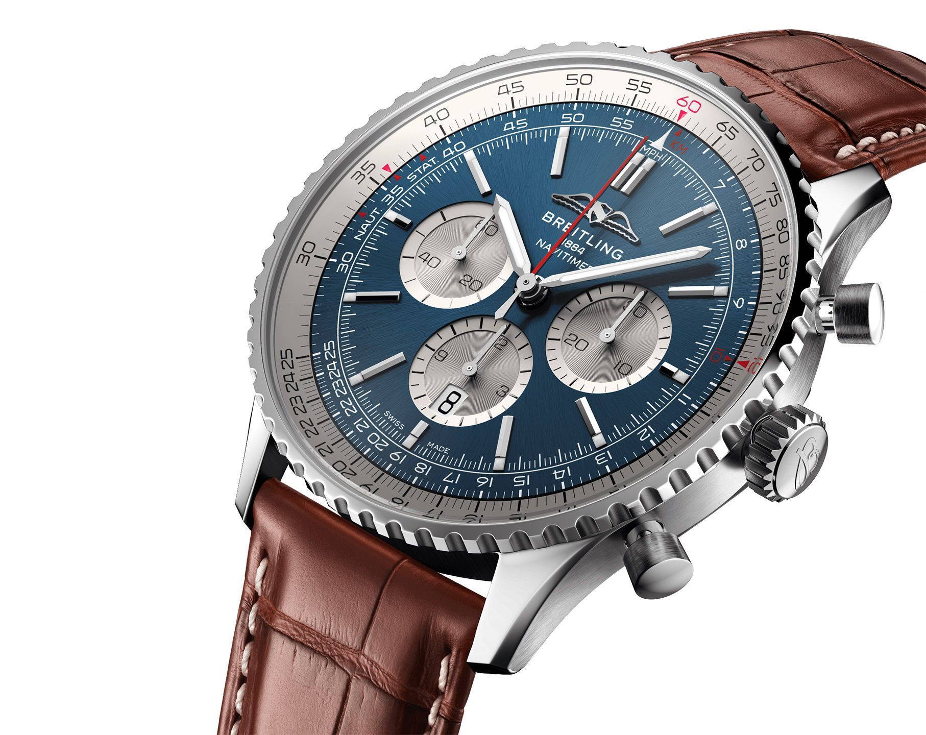 Breitling Navitimer  Blue Dial 46 mm Automatic Watch For Men - 3