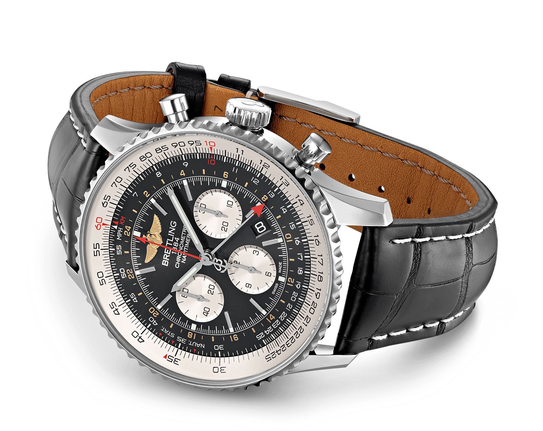 Breitling Navitimer  Black Dial 48 mm Automatic Watch For Men - 4