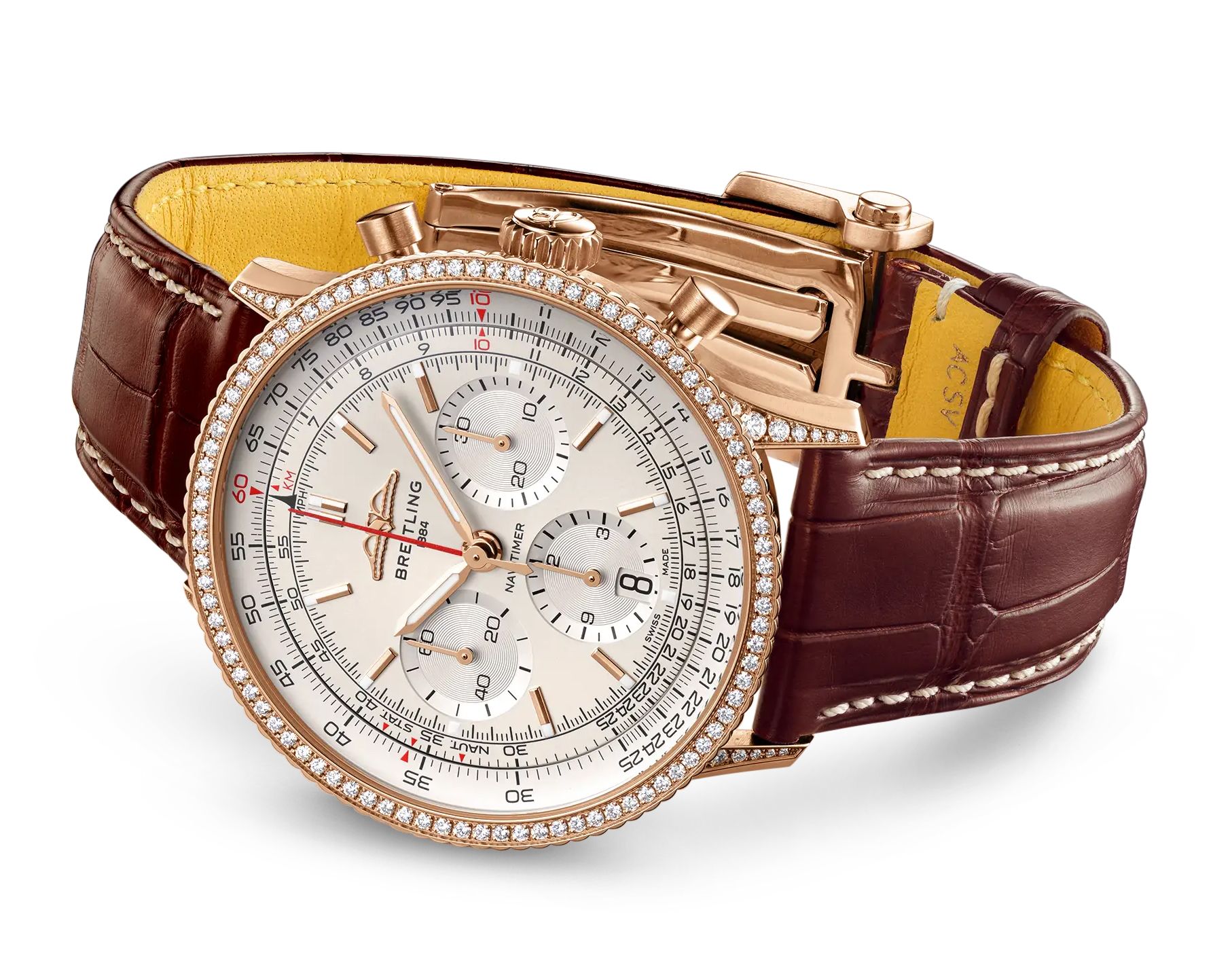 Breitling Navitimer Automatic Unisex Watches in Round case Beige Dial