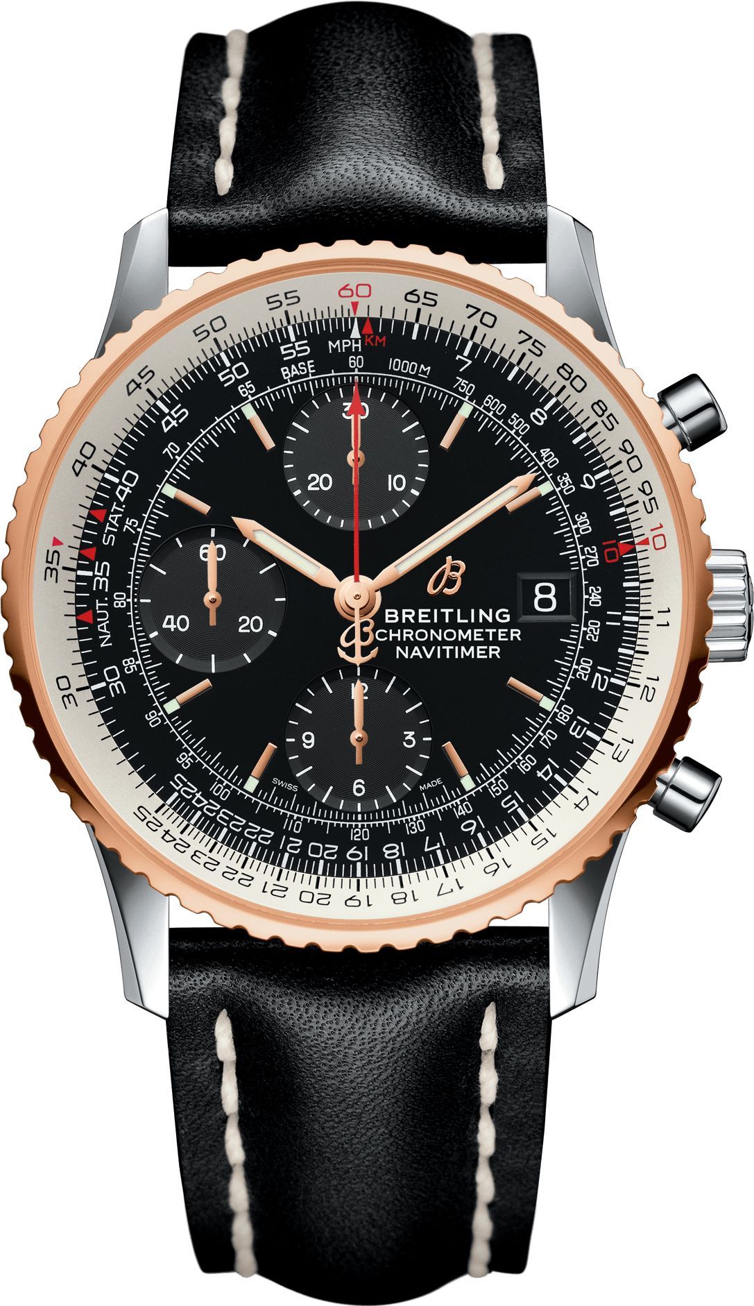 Breitling Navitimer  Black Dial 41 mm Automatic Watch For Men - 1