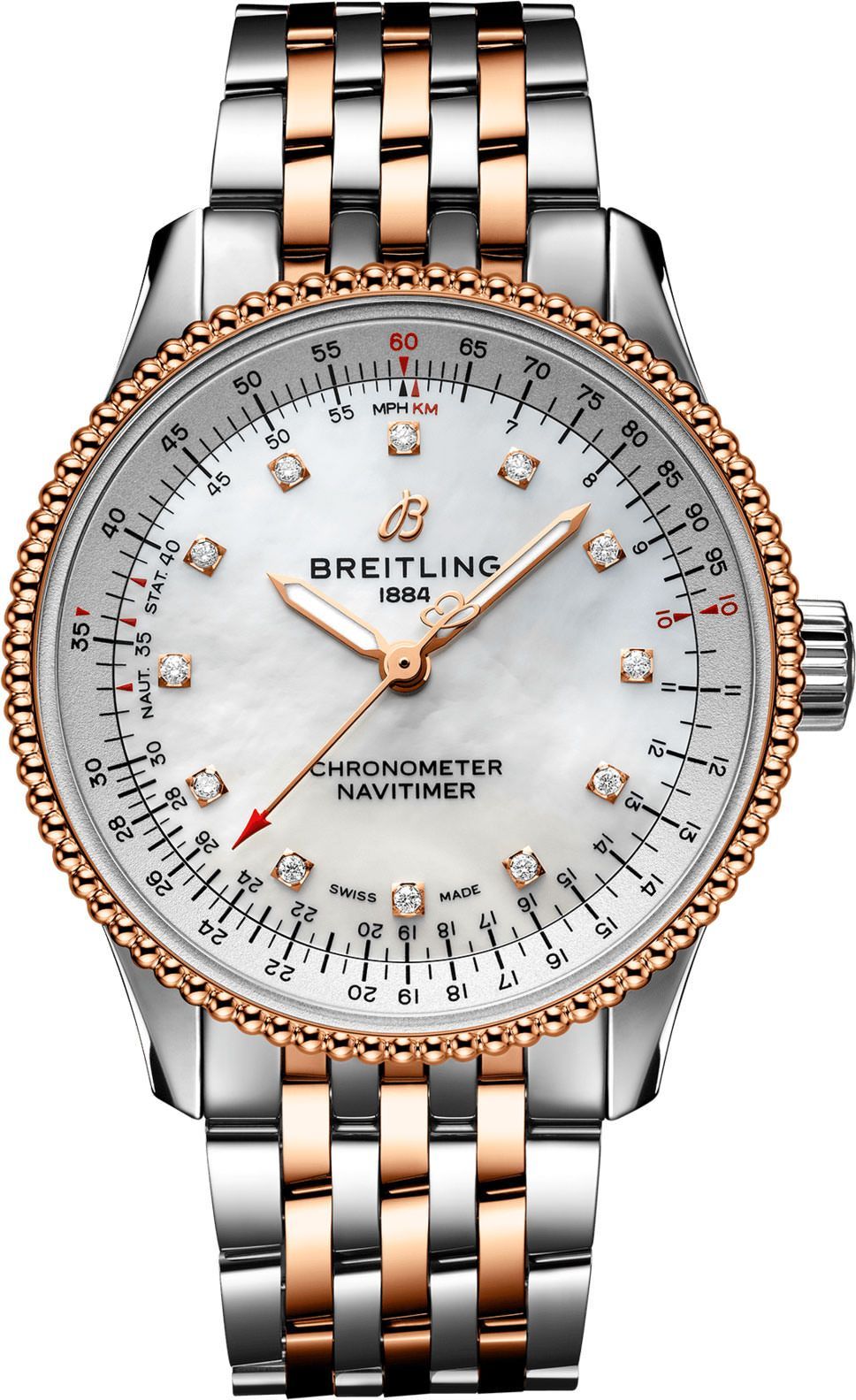 Breitling Navitimer  MOP Dial 35 mm Automatic Watch For Women - 1