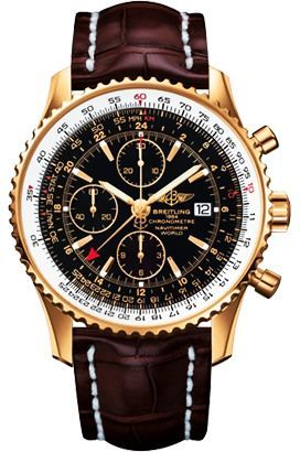 Breitling  Navitimer World Black Dial 43 mm Automatic Watch For Men - 1