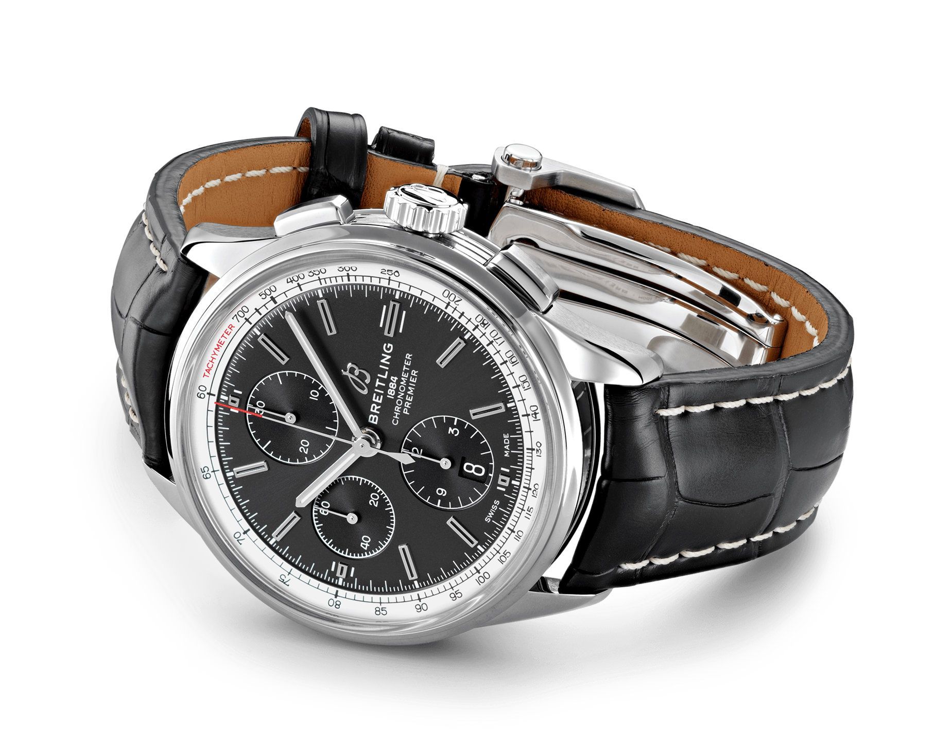 Breitling Premier  Black Dial 42 mm Automatic Watch For Men - 4