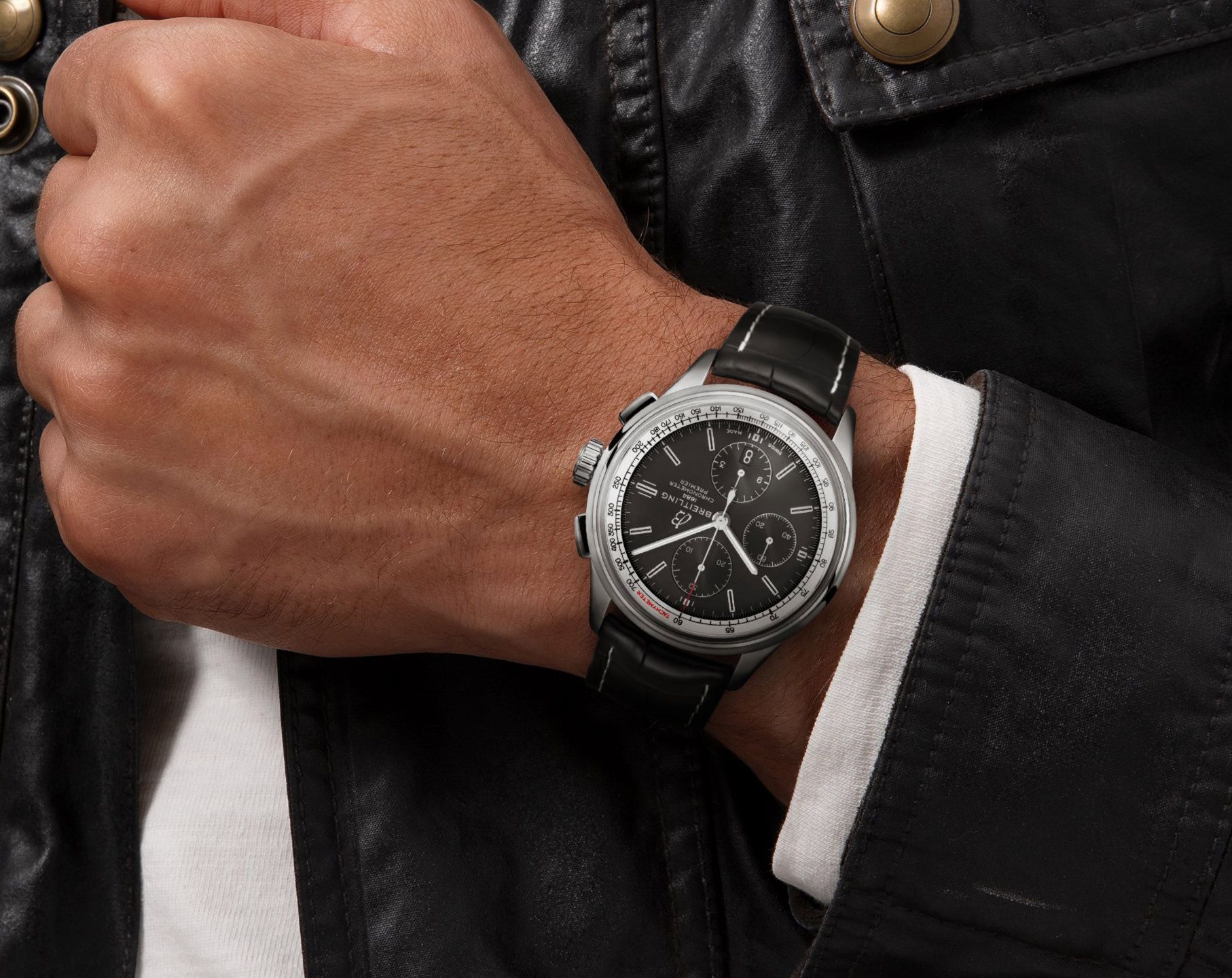 Breitling Premier  Black Dial 42 mm Automatic Watch For Men - 5