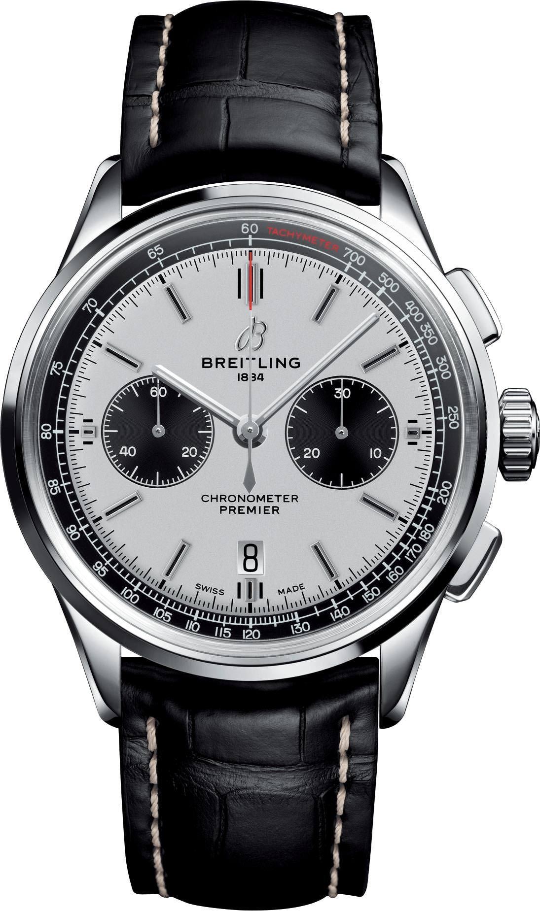 Breitling Premier  Silver Dial 42 mm Automatic Watch For Men - 1