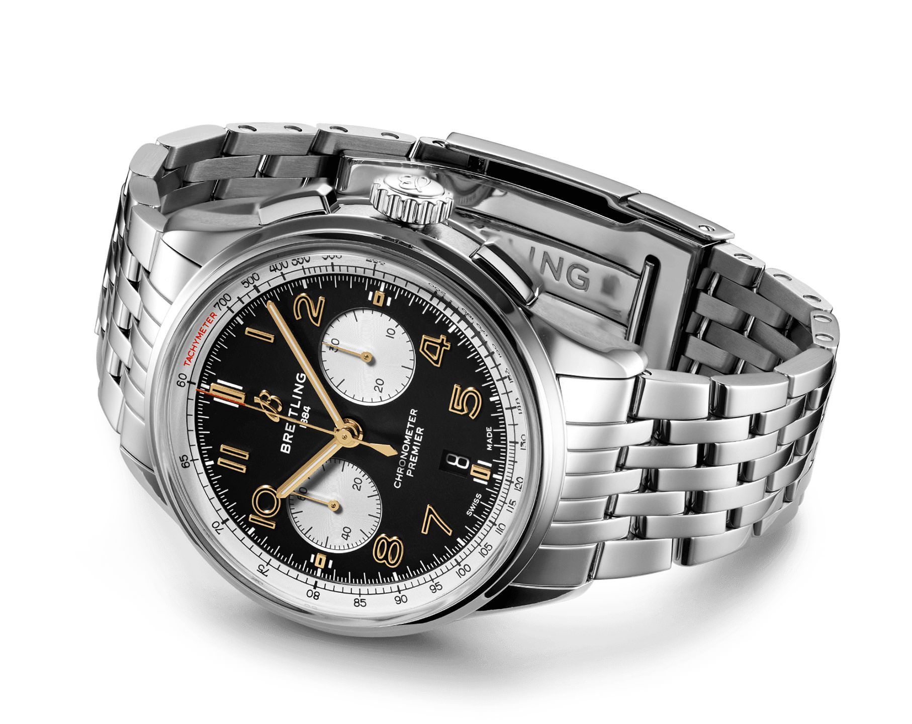 Breitling  42 mm Watch in Black Dial For Men - 4
