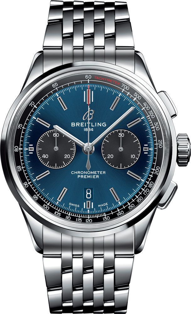 Breitling Premier  Blue Dial 42 mm Automatic Watch For Men - 1