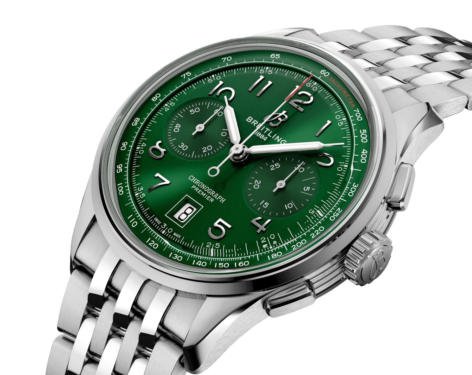 Breitling Premier  Green Dial 42 mm Automatic Watch For Men - 2