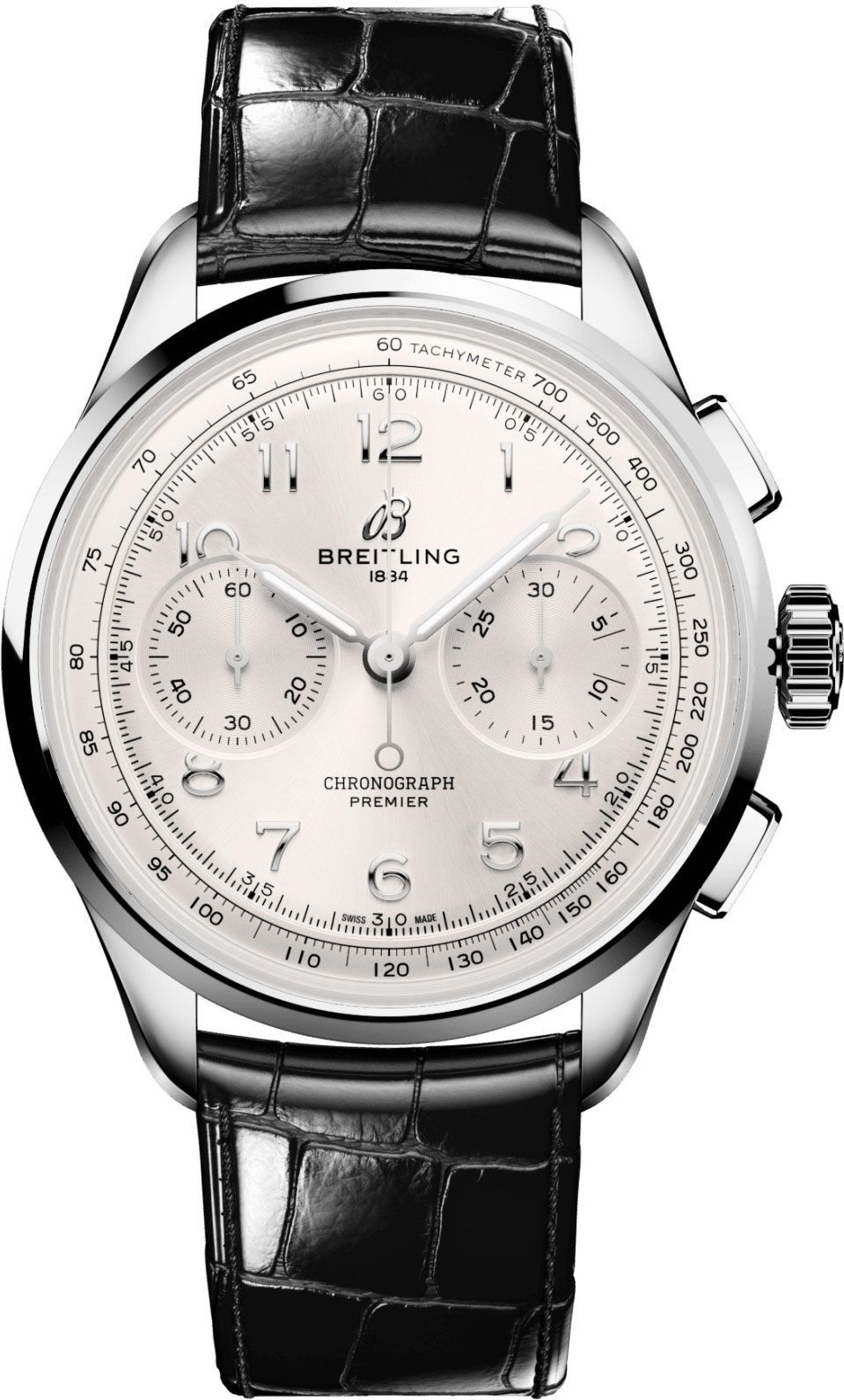 Breitling Premier  Silver Dial 40 mm Manual Winding Watch For Men - 1