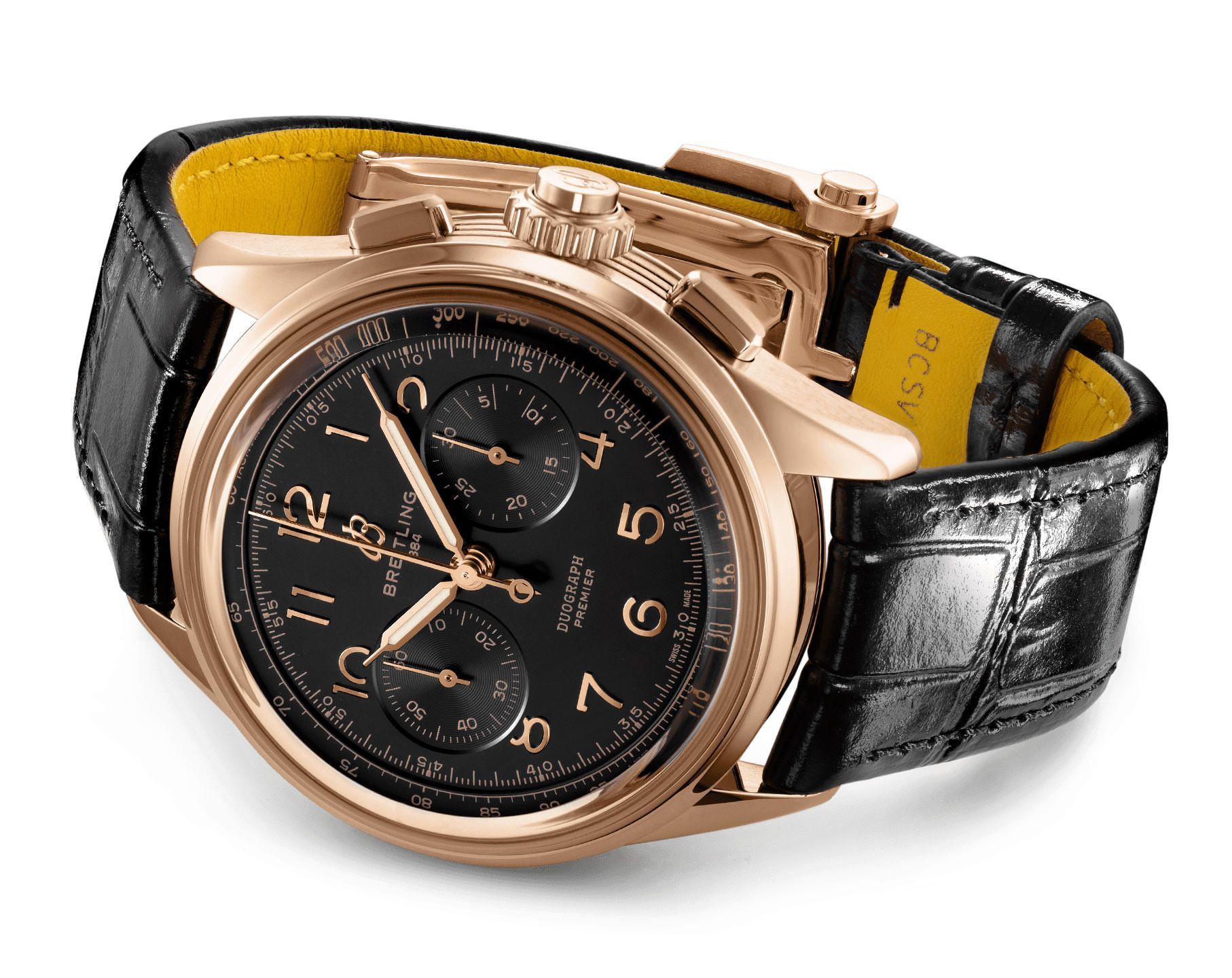 Breitling Premier  Black Dial 42 mm Manual Winding Watch For Men - 4