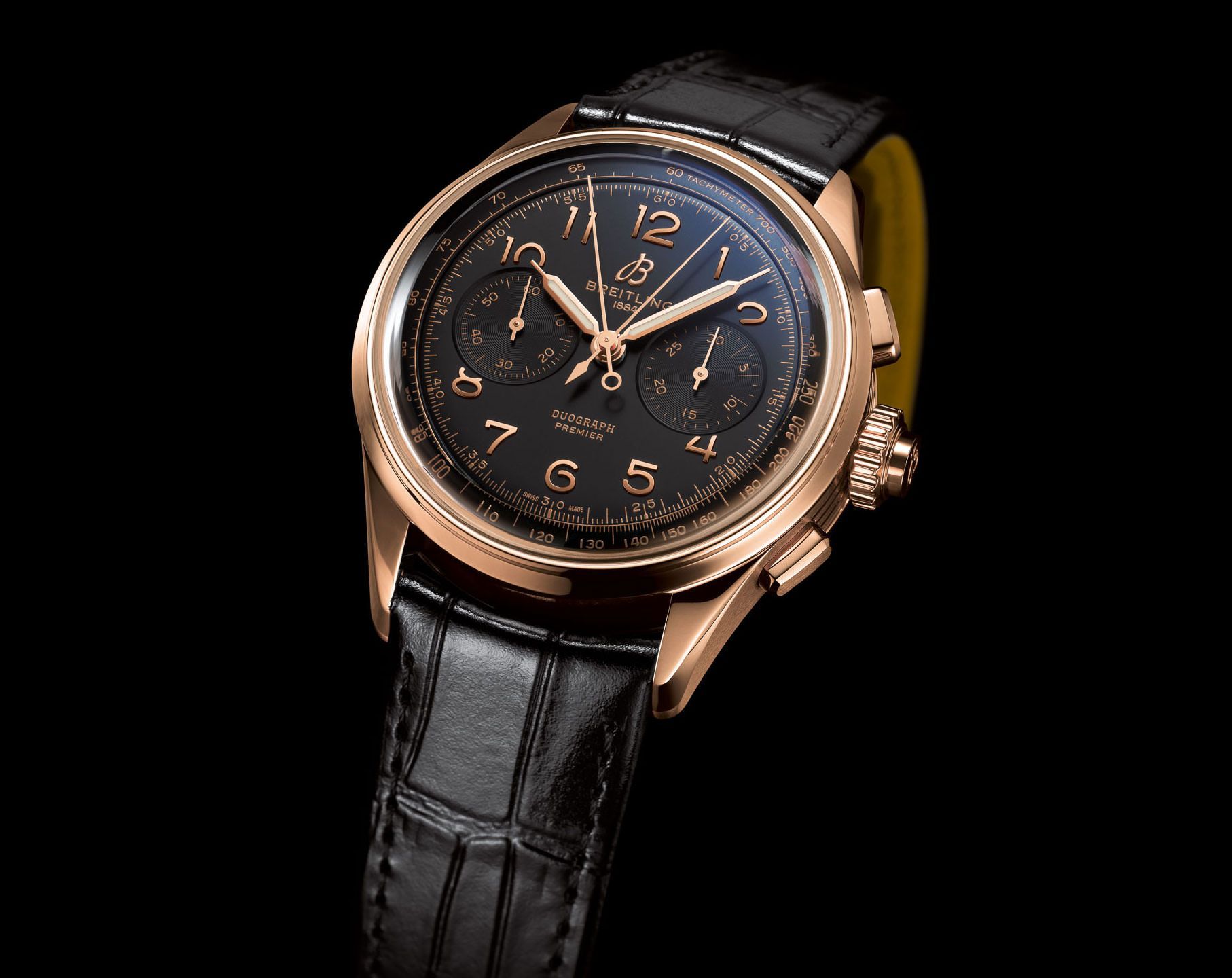 Breitling Premier  Black Dial 42 mm Manual Winding Watch For Men - 5