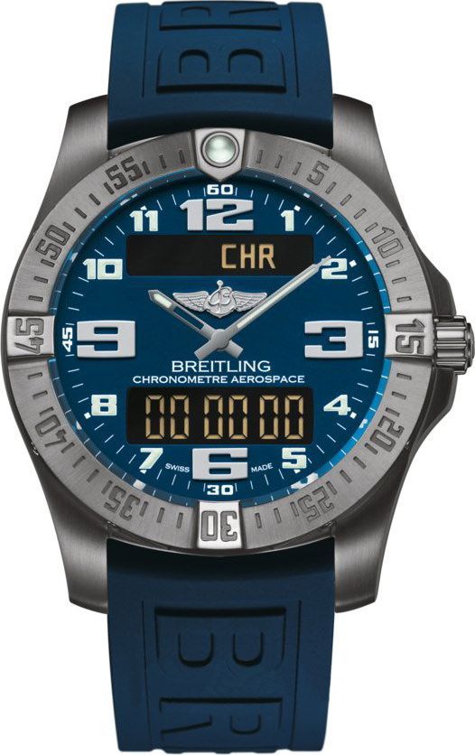Breitling Professional Aerospace EVO Blue Dial 43 mm Quartz Watch For Men - 1
