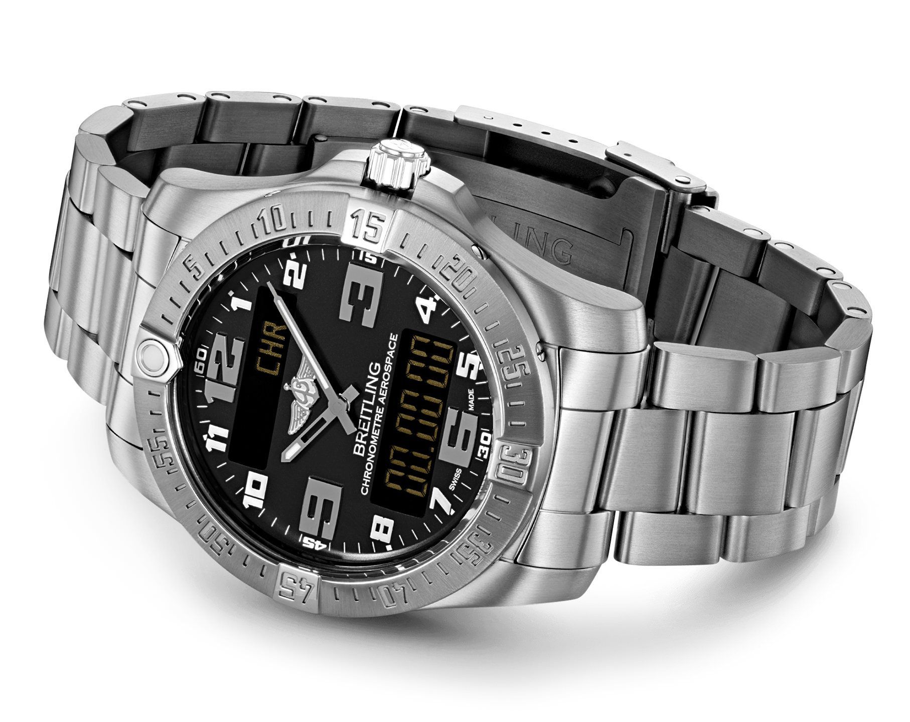 Breitling Professional  Black Dial 43 mm SuperQuartz™ Watch For Men - 5